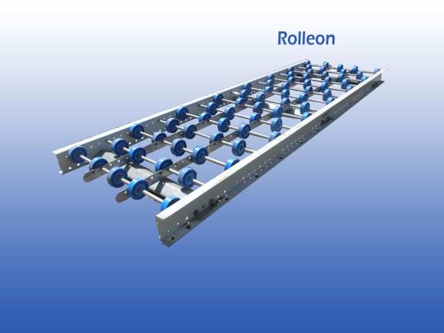 Stalen wieltjes rollenbaan rollenbanen